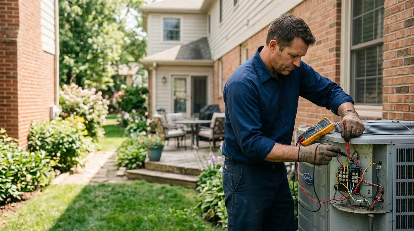 HVAC technician working near Ogden, UT